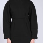 BALLOON MINI DRESS BLACK