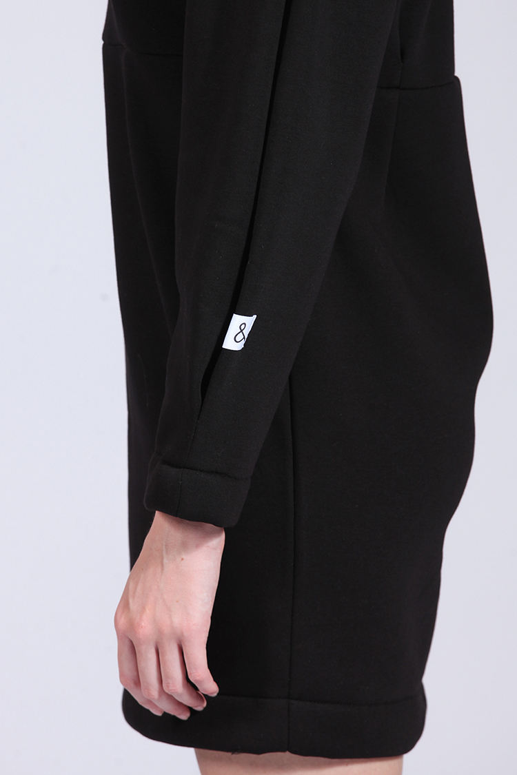 BALLOON MINI DRESS BLACK