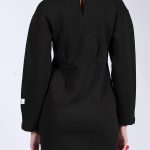 BALLOON MINI DRESS BLACK