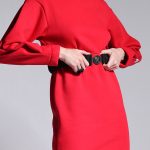 BALLOON MINI DRESS RED