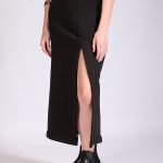 MIDI SKIRT WITH SLIT