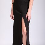 MIDI SKIRT WITH SLIT