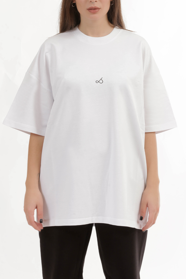 UNISEX T-SHIRT WITH LOGO WHITE