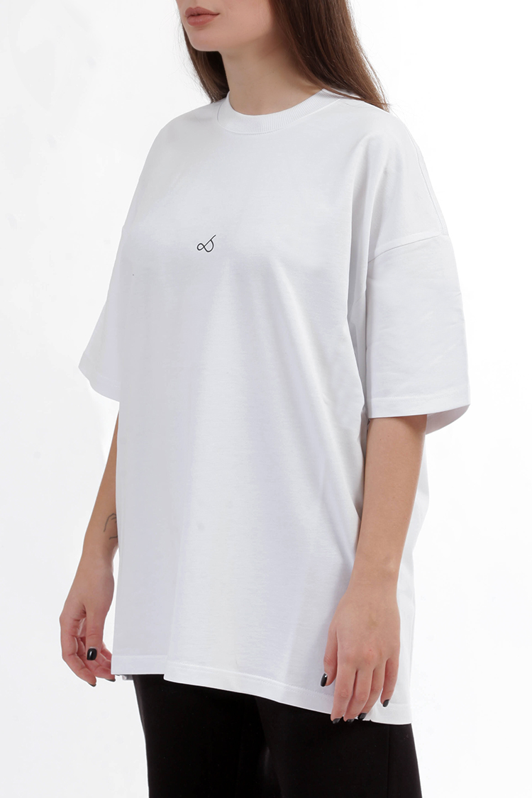 UNISEX T-SHIRT WITH LOGO WHITE