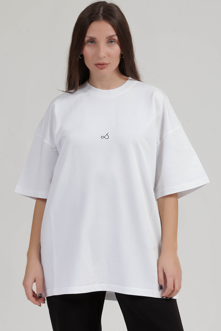 UNISEX T-SHIRT WITH LOGO WHITE