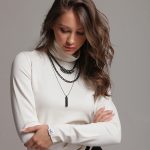 STRETCH TURTLENECK TOP WHITE