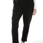 UNISEX BAGGY TROUSERS WITH ELASTICATED WAIST BLACK