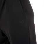UNISEX BAGGY TROUSERS WITH ELASTICATED WAIST BLACK