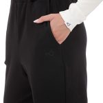 UNISEX BAGGY TROUSERS WITH ELASTICATED WAIST BLACK