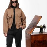 BOMBER JACKET WITH LARGE POCKETS AND LOGO BUTTONS CAMEL