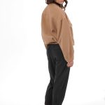 BOMBER JACKET WITH LARGE POCKETS AND LOGO BUTTONS CAMEL