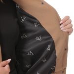 BOMBER JACKET WITH LARGE POCKETS AND LOGO BUTTONS CAMEL