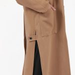 LONG BELTED COAT WITH SIDE SLITS CAMEL