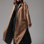 LONG BELTED COAT WITH SIDE SLITS CAMEL