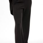 FLARED TROUSERS WITH ELASTICATED WAIST