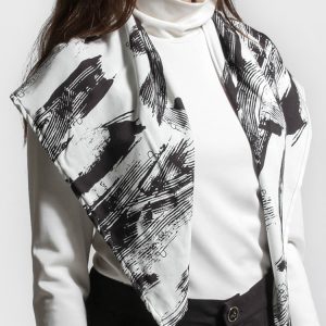 BRUSH PRINT SCARF