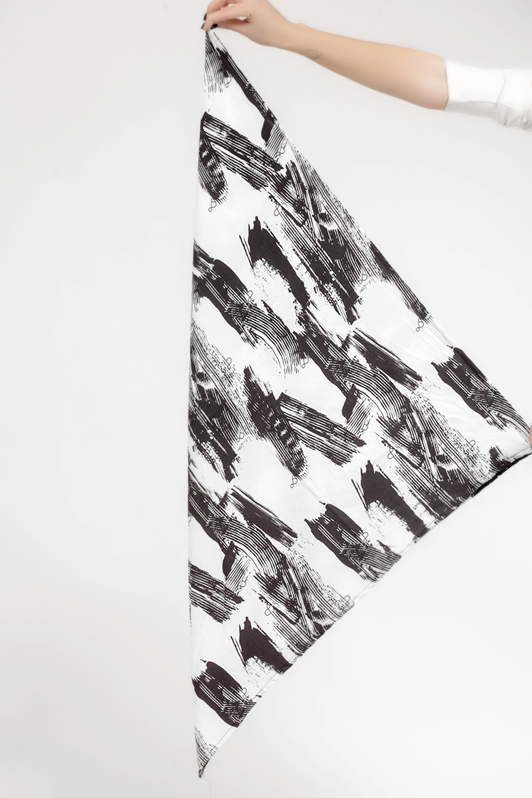 BRUSH PRINT SCARF