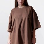 UNISEX T-SHIRT WITH LOGO BROWN