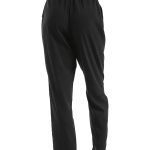 CROPPED TROUSERS WITH ELASTICATED WAIST — BLACK