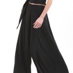 EXTRA WIDE TROUSERS — BLACK
