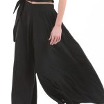EXTRA WIDE TROUSERS — BLACK