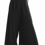 EXTRA WIDE TROUSERS — BLACK