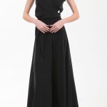 EXTRA WIDE TROUSERS — BLACK