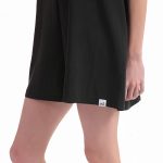 WIDE LEG SHORTS JUMPSUIT — BLACK