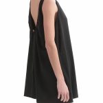 WIDE LEG SHORTS JUMPSUIT — BLACK