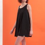 WIDE LEG SHORTS JUMPSUIT — BLACK