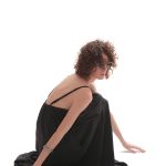 LONG DRESS WITH A DEEP BACK — BLACK