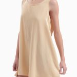 WIDE LEG SHORTS JUMPSUIT — BUTTER