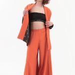 EXTRA WIDE TROUSERS — ORANGE