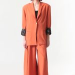 EXTRA WIDE TROUSERS — ORANGE