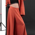 EXTRA WIDE TROUSERS — ORANGE