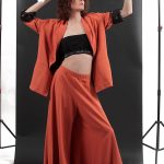 EXTRA WIDE TROUSERS — ORANGE