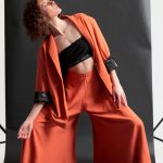 EXTRA WIDE TROUSERS — ORANGE