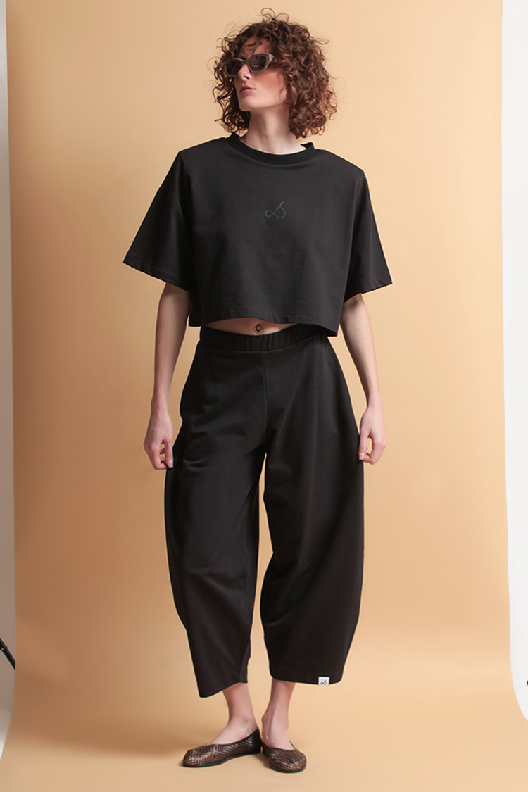 BALLON TROUSER — BLACK