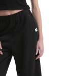 WIDE LEG ZIP CULLOTES — BLACK
