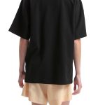 UNISEX T SHIRT WITH LOGO — BLACK