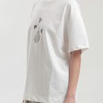 UNISEX T SHIRT WITH FLOWER POT LOGO — WHITE