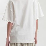 UNISEX T SHIRT WITH FLOWER POT LOGO — WHITE