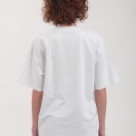UNISEX T SHIRT WITH LOGO — WHITE