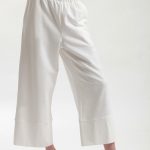 WIDE LEG ZIP CULLOTES — WHITE
