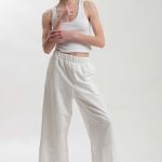 WIDE LEG ZIP CULLOTES — WHITE