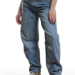WOMEN’S HIGH-WAISTED BARREL LEG JEANS