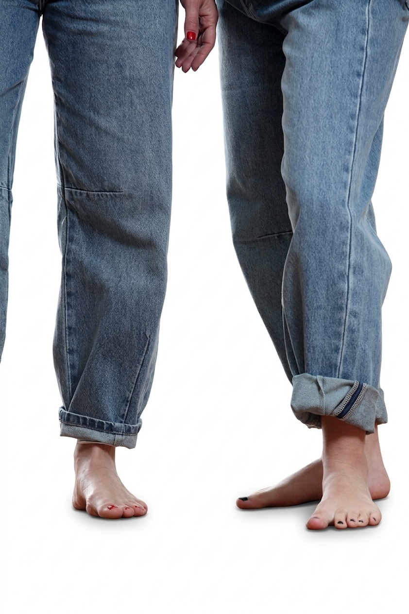 WOMEN’S HIGH-WAISTED BARREL LEG JEANS