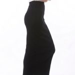SLIM FIT SKIRT-BLACK