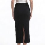 SLIM FIT SKIRT-BLACK