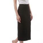 SLIM FIT SKIRT-BLACK